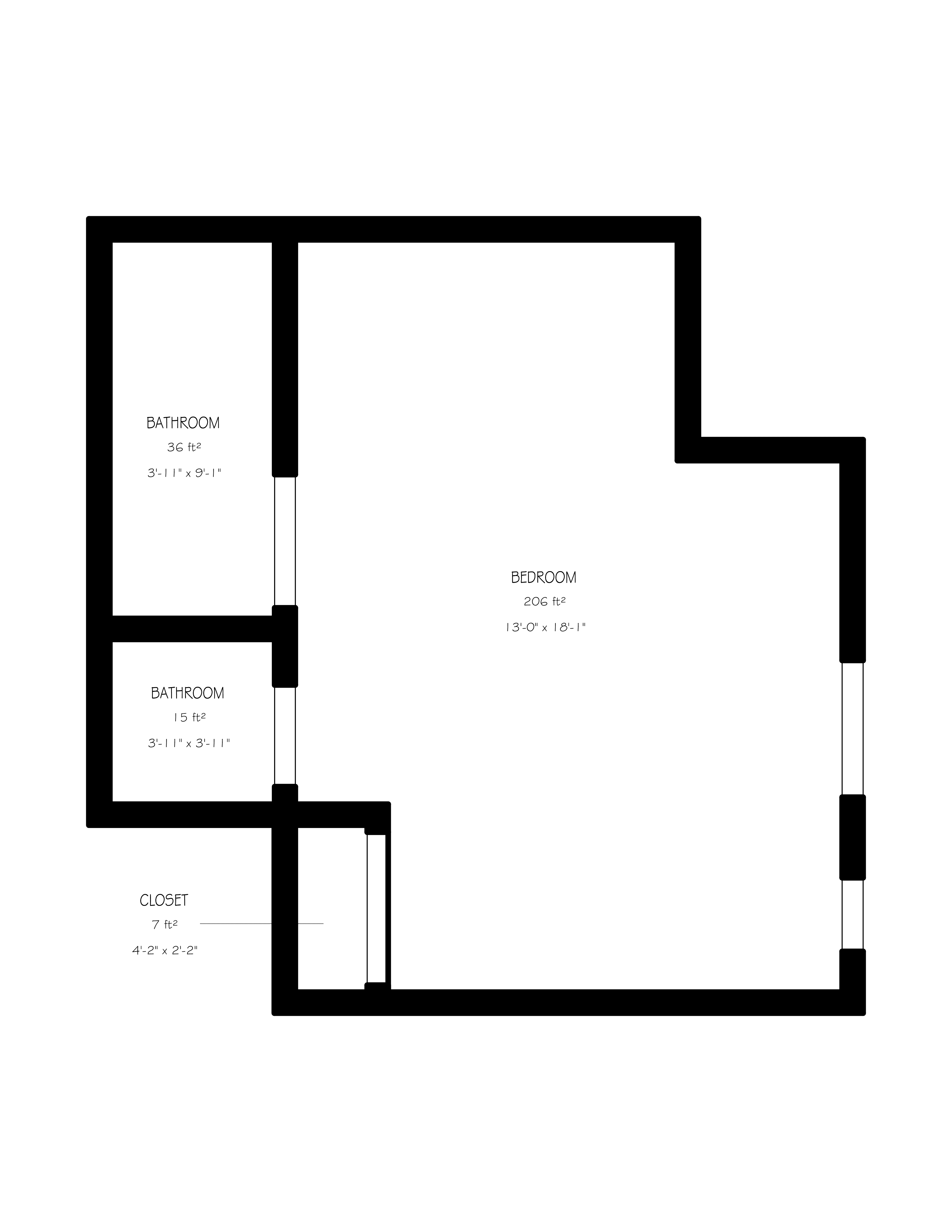 The Bath House floor plan
