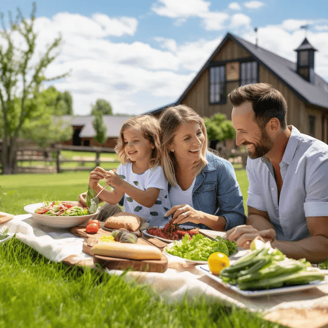 The Farm-to-Table Experience: An Outdoor Family Picnic