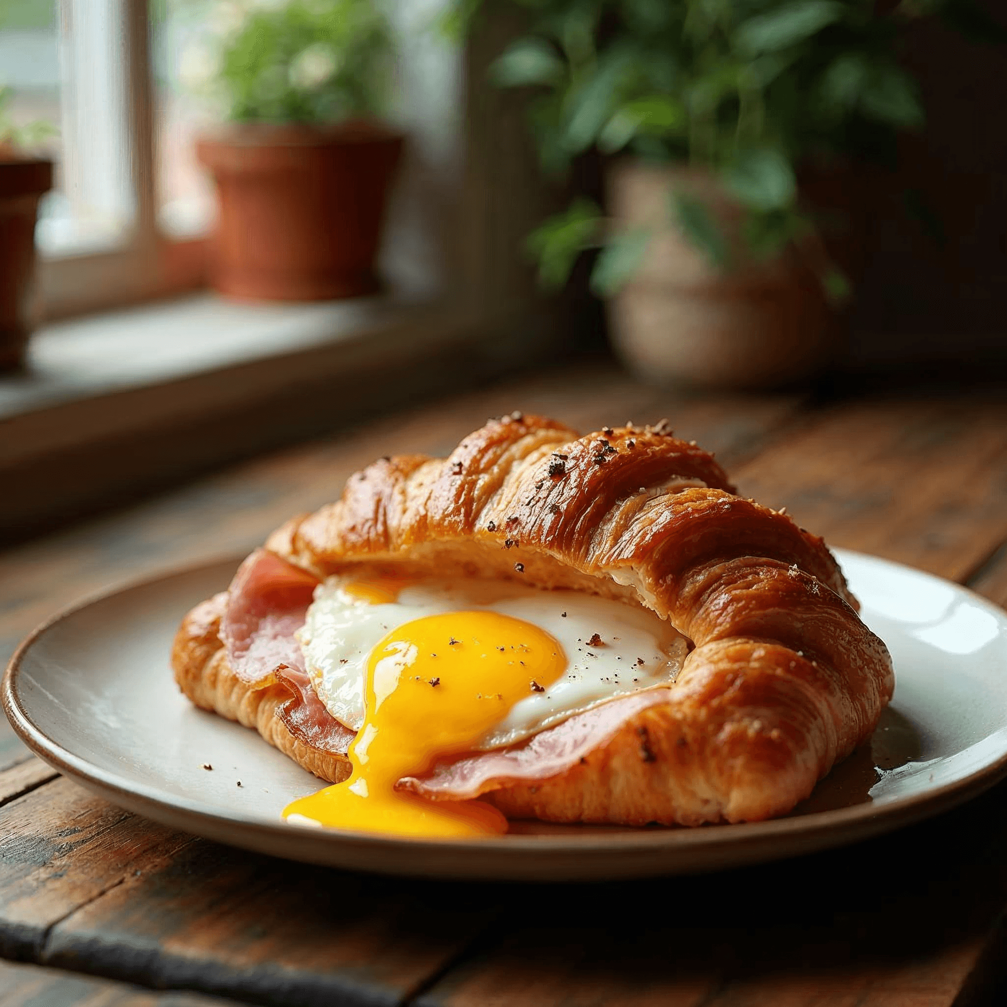 Egg, Ham & Cheese Croissant