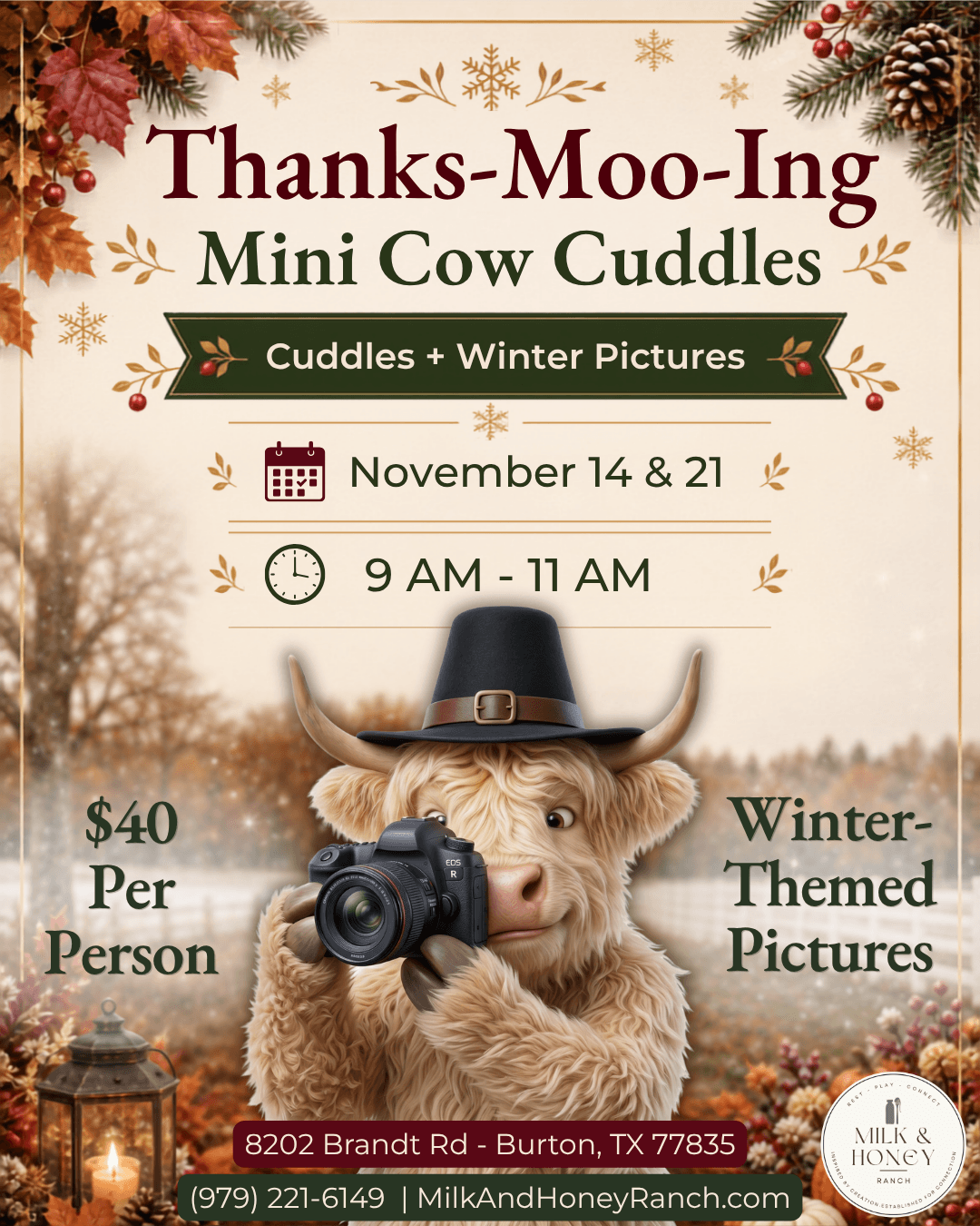 Mini Cow Cuddles: Thanks-Moo-Ing!