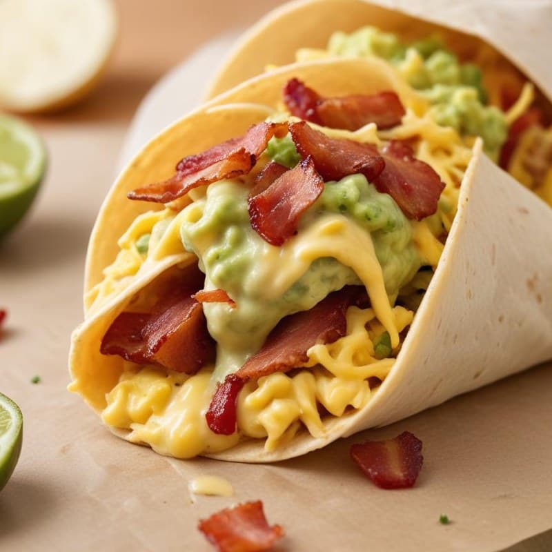 Bacon, Egg & Cheese Breakfast Taco