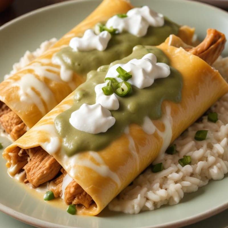Creamy Chicken Enchiladas