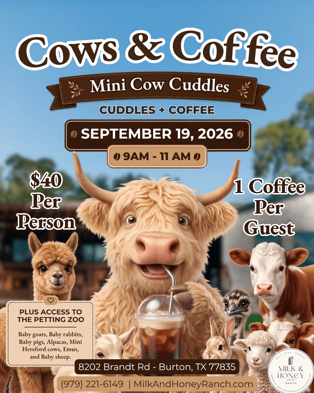 Mini Cow Cuddles: Cows & Coffee!