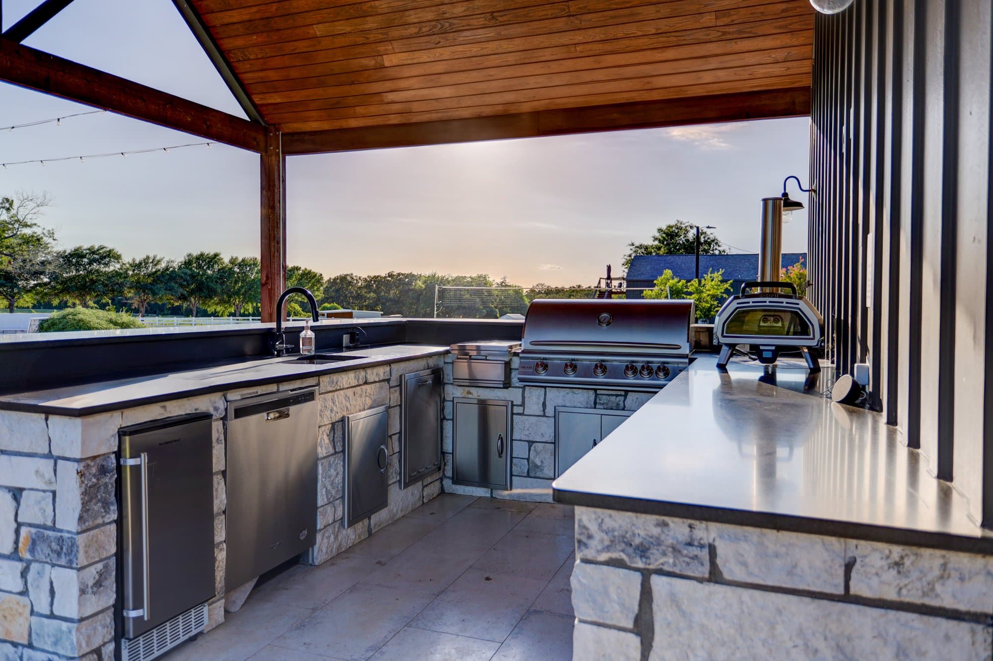 Outdoor Kitchens at Milk & Honey Ranch in Burton, TX